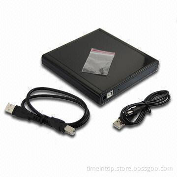 DVD Rewritable Drive, Comes in Black and White, Supports USB2.0